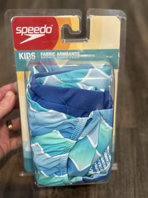 Speedo Kids Begin to Swim Fabric Arm Bands Ages 2-12 Blue 110lb Max.