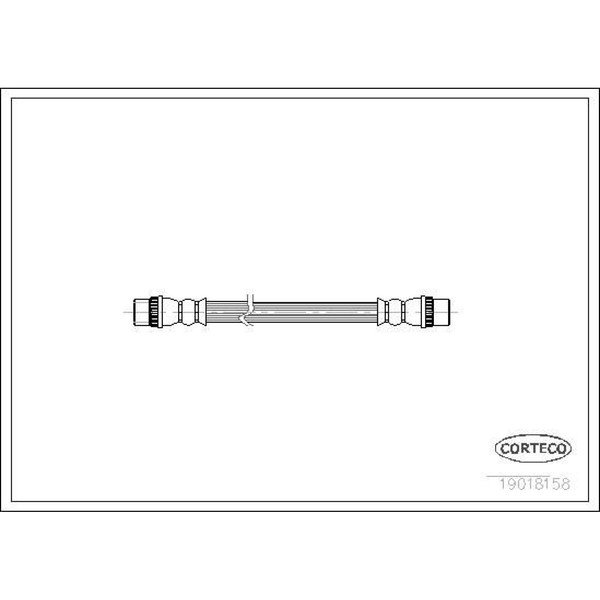 Corteco 19018158 Bremsschlauch FüR Renault Peugeot Espace Grand Scenic Kangoo-image