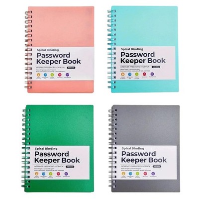 Spirals Notebook Password Book with Alphabetical Tabs Password Keeper Book