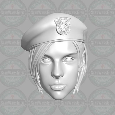 Jill Valentine Resident Evil custom head for 1:6 1:10 1:12 1:18 action figures