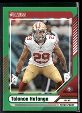 2024 Donruss #223 Talanoa Hufanga Press Proof Green