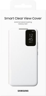 Samsung Clear View Cover for Galaxy S22+ - White ORIGINAL