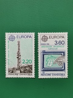 Andorra: Complete Series Used 2 v. Year 1988 Europe Media
