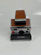 Polaroid SX-70 film land camera tan and chrome