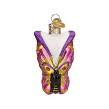 Old World Christmas Glass Blown Ornament for Christmas Tree, Bright Butterfly