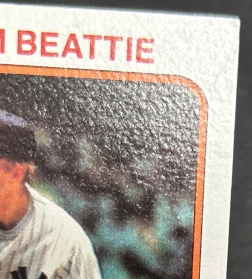 1980 Topps Jim Beattie 2nd Year Baseball Card 334 Yankees GD/VG Minor Crease O/C - Image 2 of 3