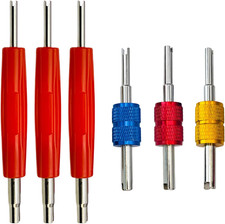 6Pcs A/C Valve Core Removal Tool Set, R134A R22 R12 HVAC Double Heads A/C System