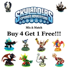 Skylanders Spyro's Adventure Figures - Buy 4 Get 1 Free - Flat $6 Shipping