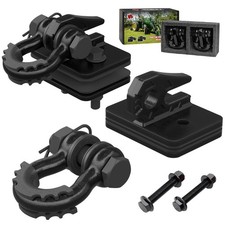 AMBULL Tractor Bucket Grab Hook with 5/8" D-Ring Shackle Combo, Bolt-On Tow H...