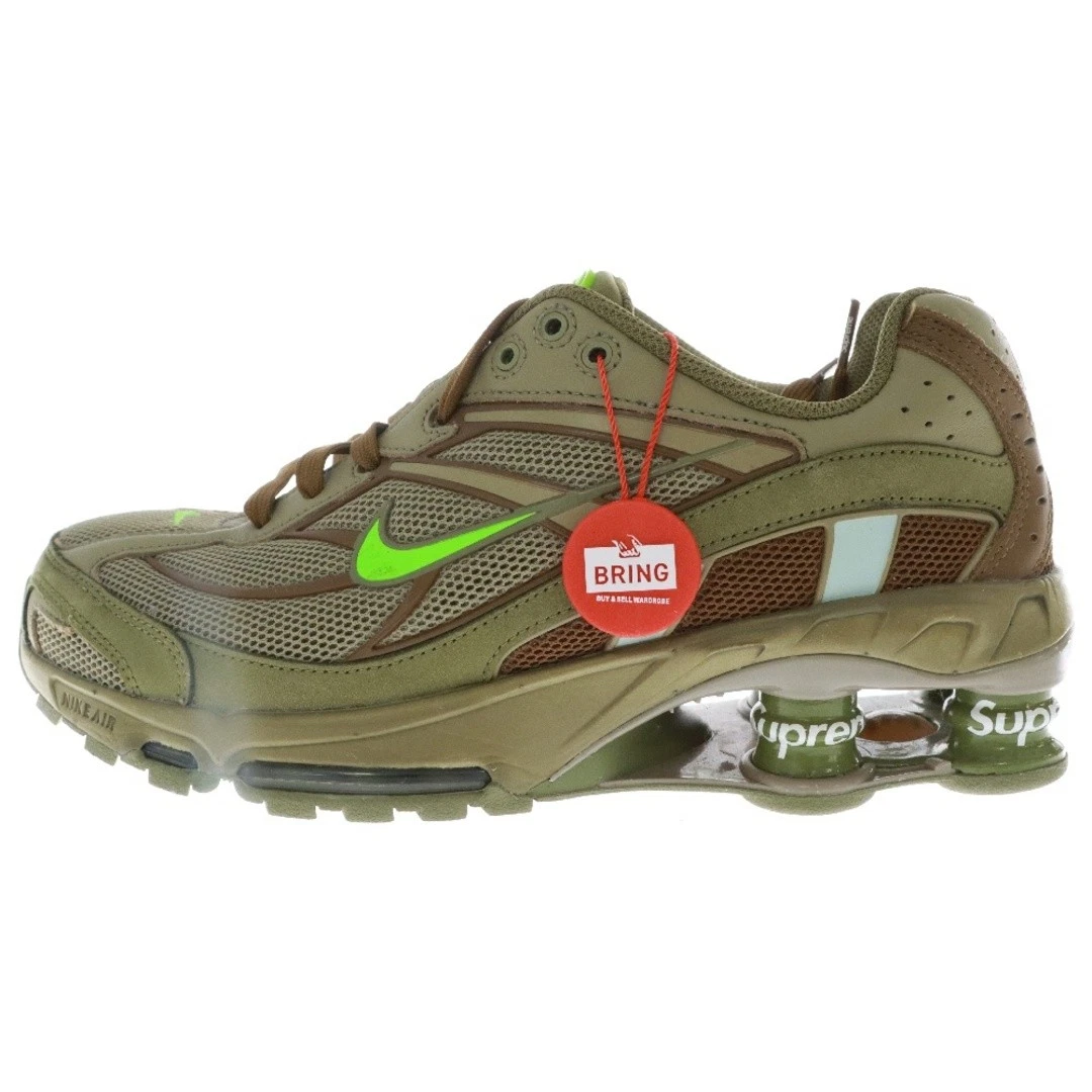 Baskets basses Nike x SUPREME Shox Ride 2 SP Shock Slide vert US 7,5 d'occasion 747