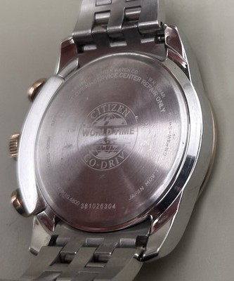 Citizen Eco-Drive Radio World Time Men's Watch WR 200M H820
