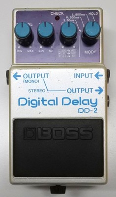 BOSS DD-2 Digital Delay Guitar Effects Pedal MIJ 1984 #268 DHL Express or EMS