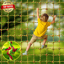 Climbing Net, 3.3Ft X 6.6Ft Polyester Climbing Cargo Net for Kids Outdoor, Heavy