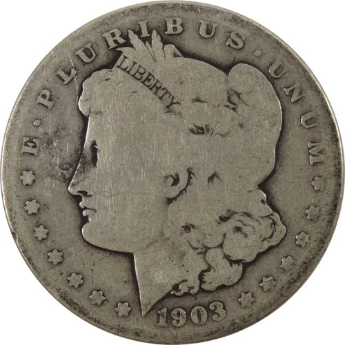 1903 S Morgan Dollar AG About Good 90% Silver $1 Coin SKU:I9886