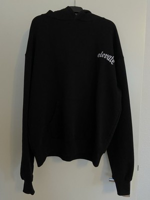 Elevate Hoodie mit Kapuze, Größe S (Oversized) in Schwarz