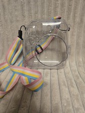 Fujifilm Instax Mini 11 Case Clear Rainbow Strap