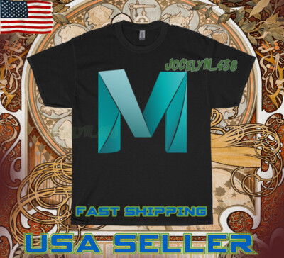NEW SHIRT PREMIUM AUTODESK MAYA BL LOGO UNISEX T-SHIRT AMERICAN FUNNY SIZE S-5XL
