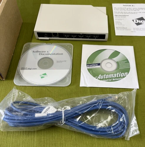 Digi Anywhere USB/5 Concentrator (P/N 5000818-05 B), Includes All Accessories