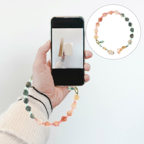 Mobile Phone Chain Strap: Beaded Phone Lanyard String Bracelet Wrist - Zdjęcie 7 z 12