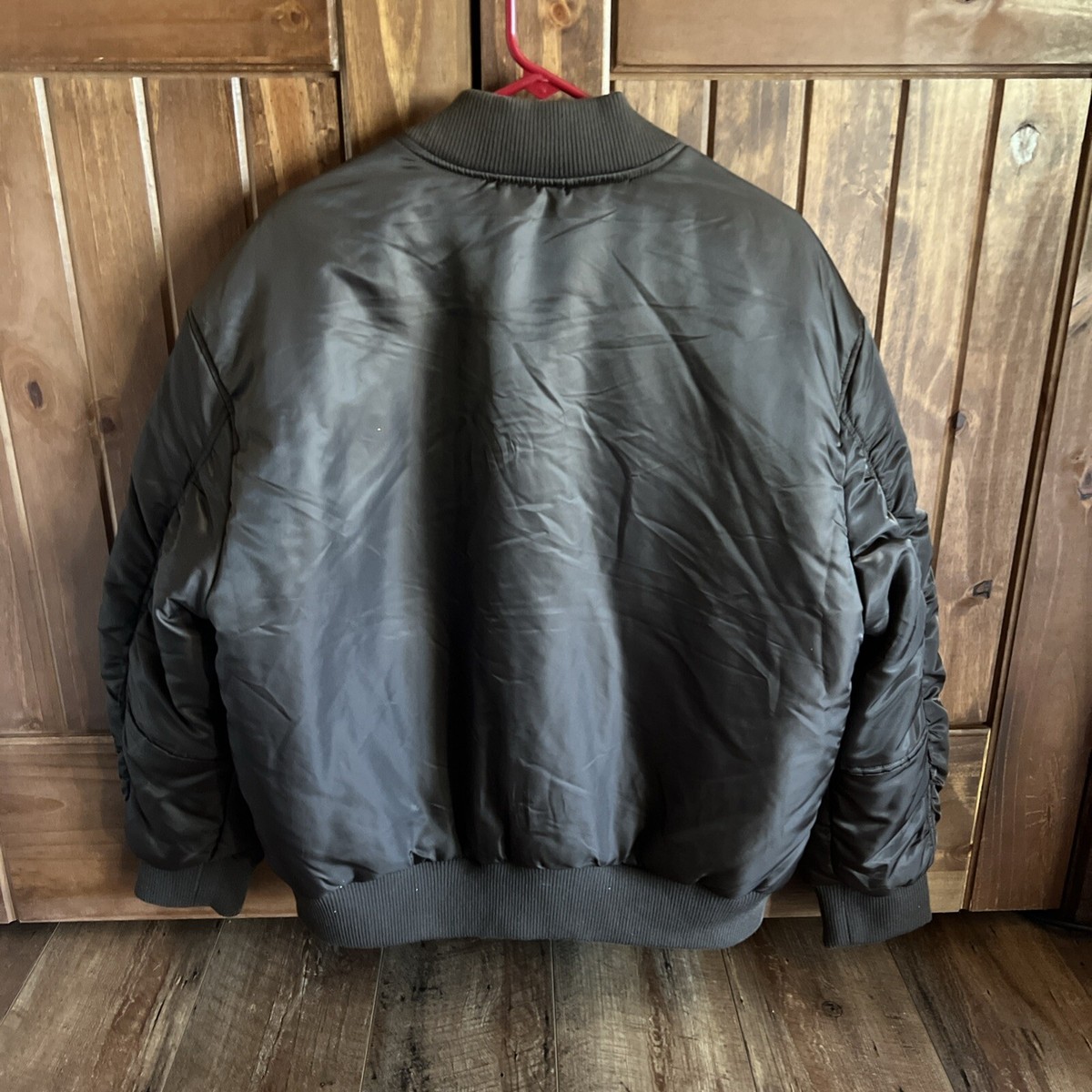 TOPMAN ASOS New MA-1 Reversible Brown Bomber Jacket Size M 
