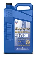 Chevron Supreme (220135533-3pk) 5w-20 Motor Oil - 5 Quart (pack Of 3) on sale Chevron Supreme (220135533-3pk) 5w-20 Motor Oil - 5 Quart (pack Of 3) on sale