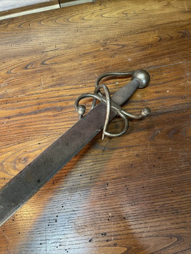 Vintage Sword Spanish Replica 38” Steel Arta Faba De Toledo Elaborate Guard - Picture 8 of 9