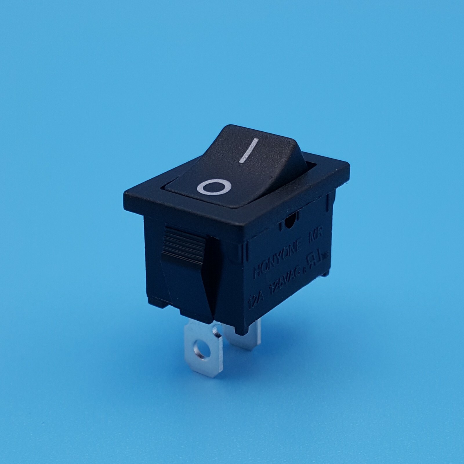 5Pcs Black 15 x 21mm 2Pin ON-OFF 2 Position SPST Mini Roker Switch 12A ...