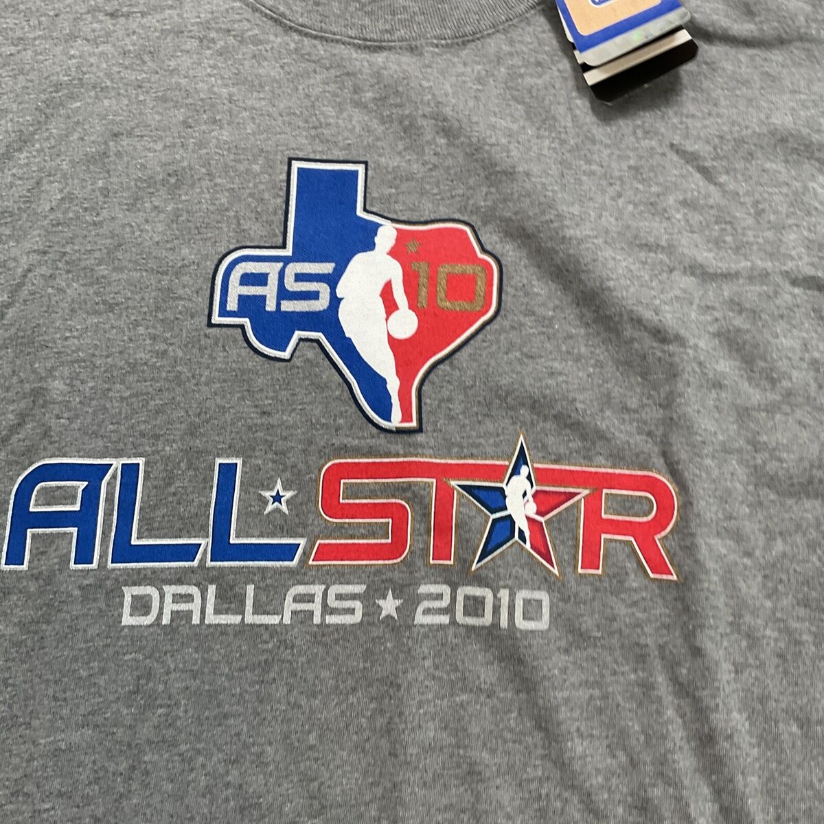 New 2010 Adidas NBA All-Star Game Dallas T-Shirt Gray Size New 2010 Adidas NBA All-Star Game Dallas T-Shirt Gray Size