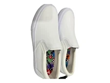 Airwalk Women’s  Leather Landing Bolts Slip on Sneaker Size 11 New W Tag White