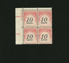 J97 Postage Due Plate # Block MINT NEVER HINGED (1959)
