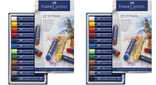 2 Packs, Faber Castell Oil Pastels 12 Piece Set, #227013