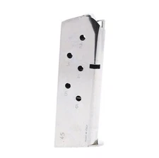 Mec-Gar fits 1911 Officer .45 ACP 6-Round Nickel Magazine MGCO4506N