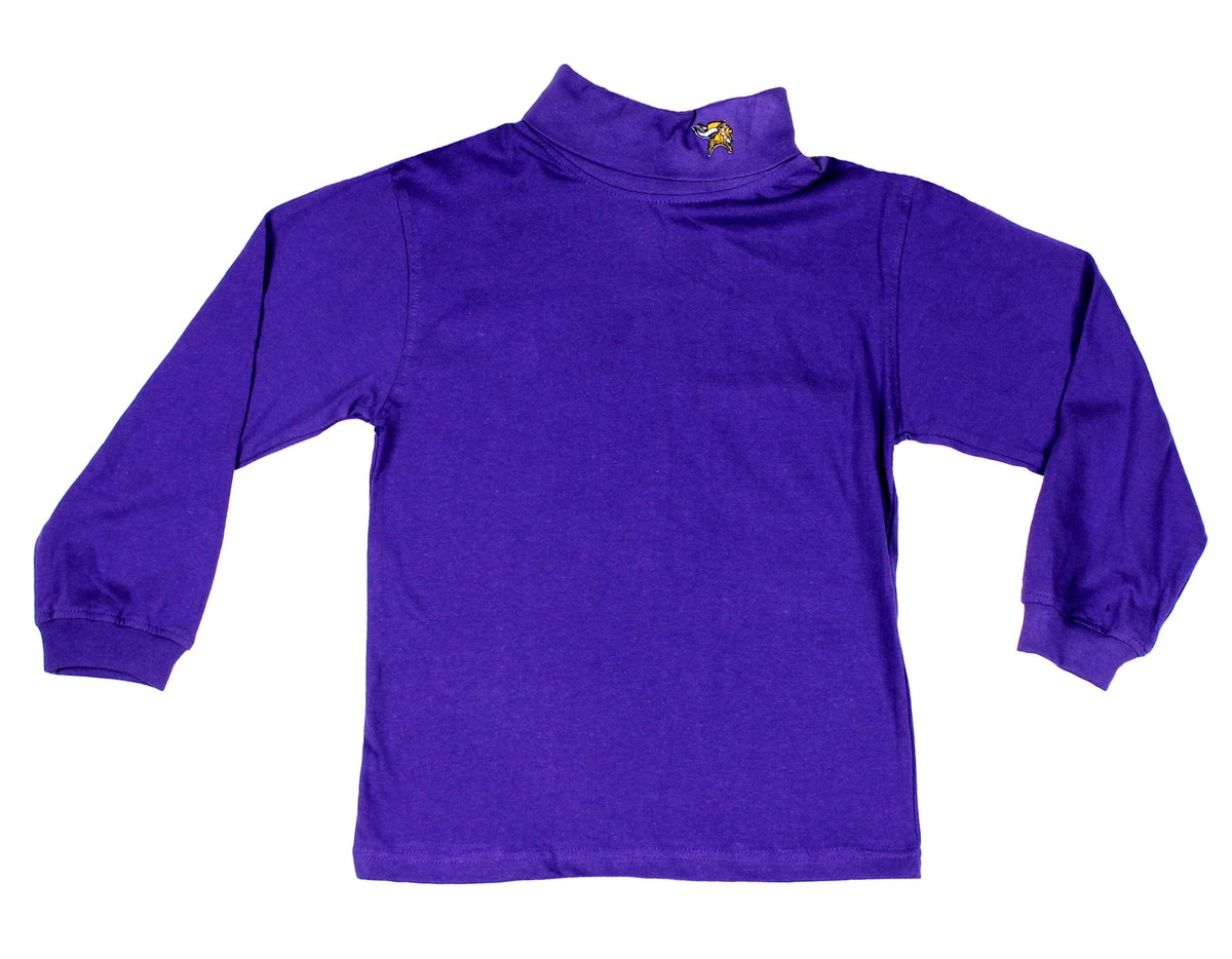 NFL Football Boys Youth Minnesota Vikings Long Sleeve Turtleneck