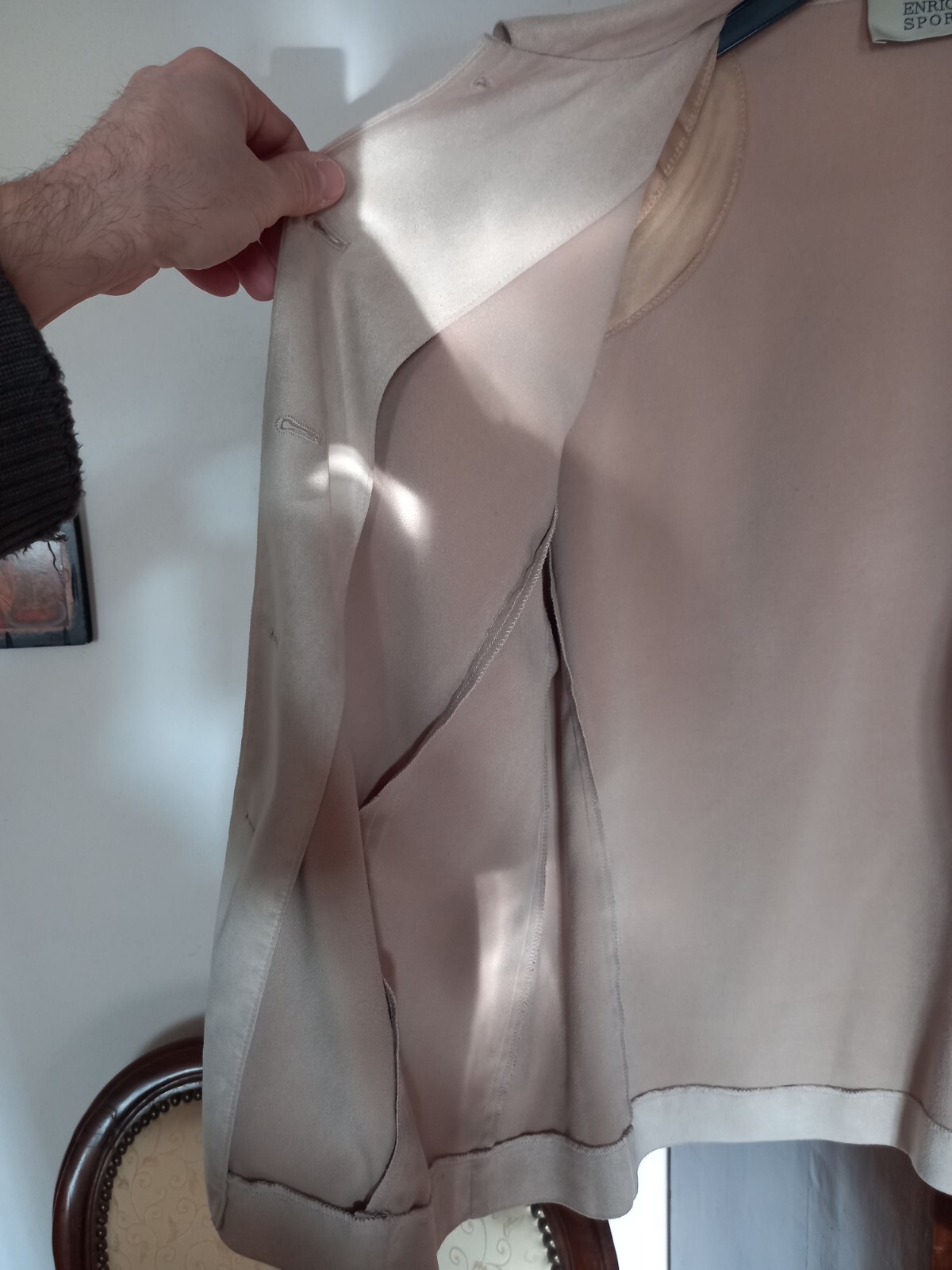 97% POLYESTER VISCOSE LIGHT BEIGE LIGHTWEIGHT JAC… - image 17