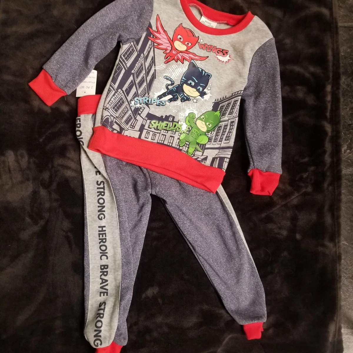 PJ Masks 2-piece Baby Boy Allover Sweatshirt and Pants Set