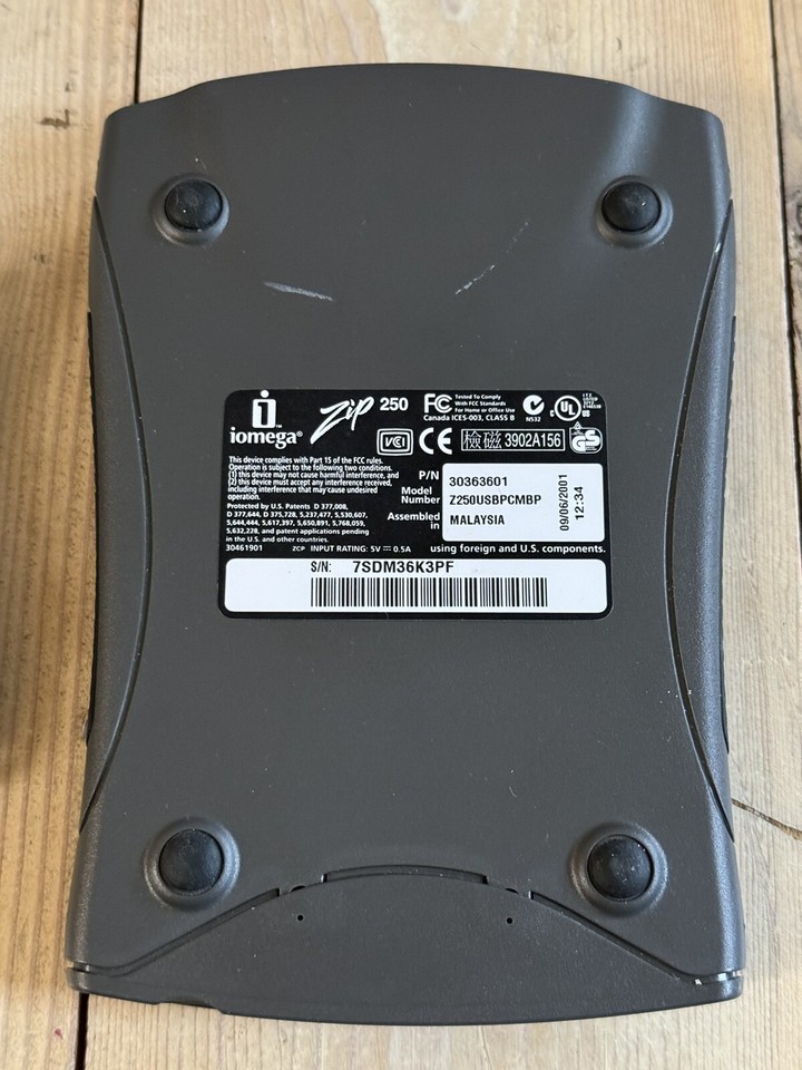 Iomega Zip 250 USB Z250USBPCMBP Drive with Cable & 2 Disks Tested! eBay