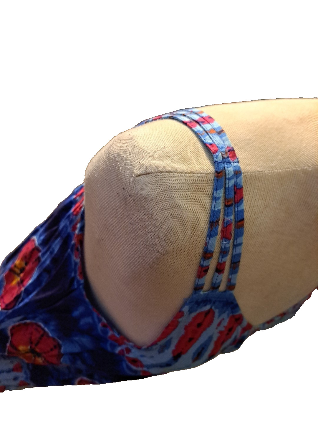 DIVA Maxi Sun Dress Women M Tie Dye Spaghetti Straps Lightweight Tropical Retro