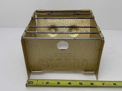 STERNO Folding Camp Stove Vintage Single Burner Hiking Backpack Picnic Survival - Picture 7 of 22