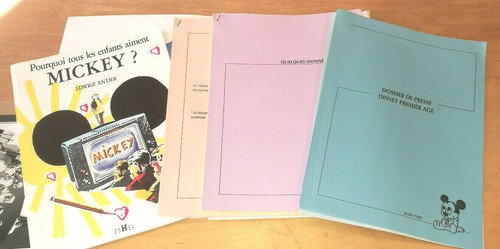 JOUET JOUETS DOSSIER DE PRESSE JOUET MATTEL DISNEY PREMIER AGE 1989 - Picture 2 of 4