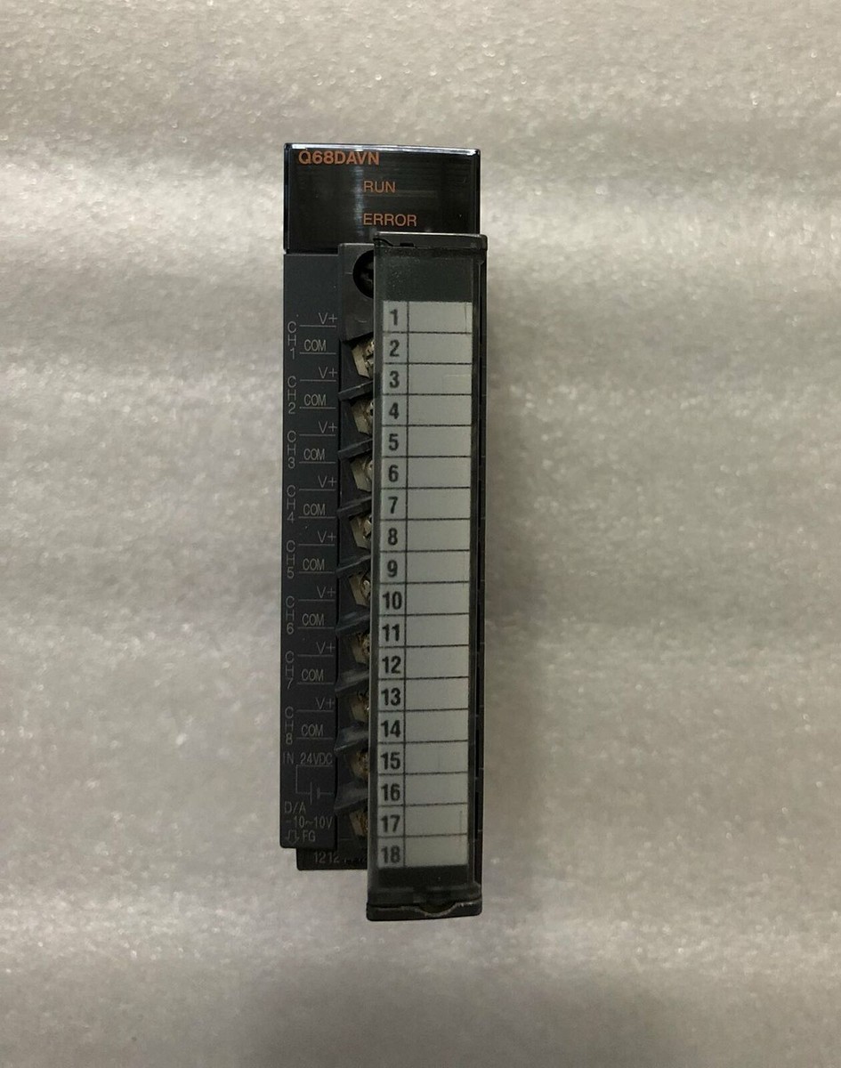 Used Mitsubishi PLC module Q68DAVN Tested It in good condition | eBay