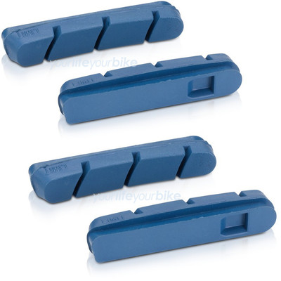 Patins De Frein XLC Carbon BS-X16 – Pour Campagnolo, Pack De 4, Bleu
