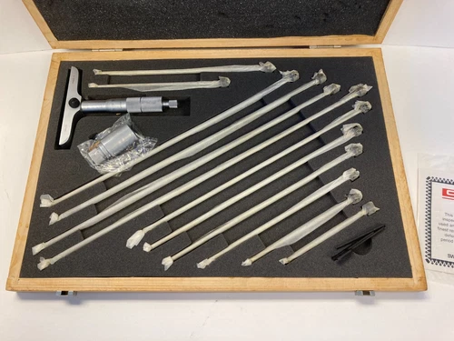 SPI Depth Micrometer, 0-300mm Range, 100 mm Base Part # 14-288-5