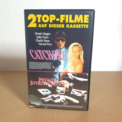 Catchfire + Private Investigations Doppelpack - VHS Video Film Kassette