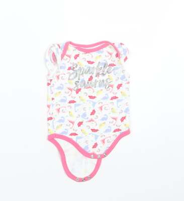 Pep&Co Baby Strampler weiß Baumwollmischung Größe 6-9 Monate
