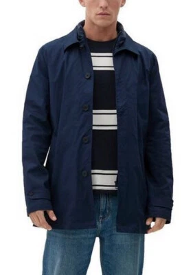 s.Oliver Herren Mantel Jacke Blau Stretch Slim Fit Übergangsjacke Jacket Kurz - Bild 1 von 4