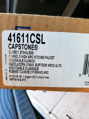 41611CSL Capstone 2 Handle Kitchen Faucet  1.5GPM Stainless CFG/MOEN
