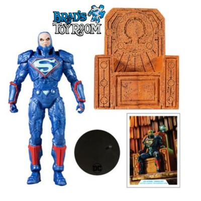 McFarlane DC Multiverse LEX LUTHOR * POWER SUIT * BLUE w/ THRONE 7''  In Stock
