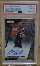 2017 Panini Prizm Donovan Mitchell Rookie Signatures #RS-DM PSA 10 GEM MINT