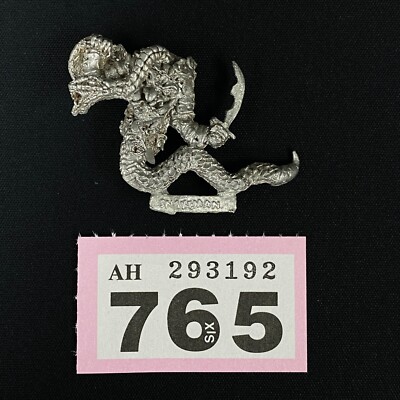 C27 CHAOS SNAKEMEN HIGGAT DWARF SLICER CITADEL WARHAMMER FANTASY 1985 SNAKE MAN