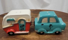 Camping Trailer and Car Salt Pepper Shakers Everyday Is A Holiday MH Transpac